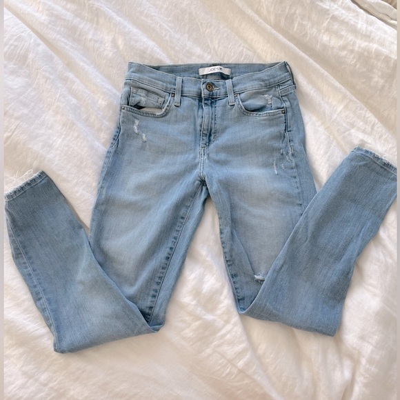 Woman’s JOE’S JEANS skinny ankle distressed jeans size 28 - Picture 1 of 9